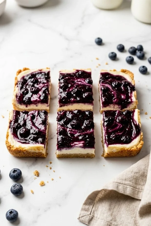 Gluten-Free Blueberry Cheesecake Bars