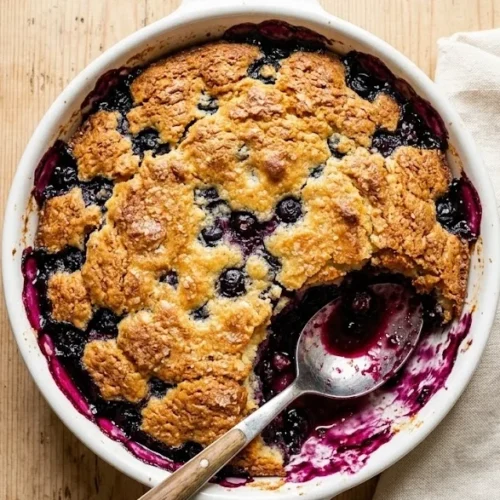 4-Ingredient Blueberry Cobbler