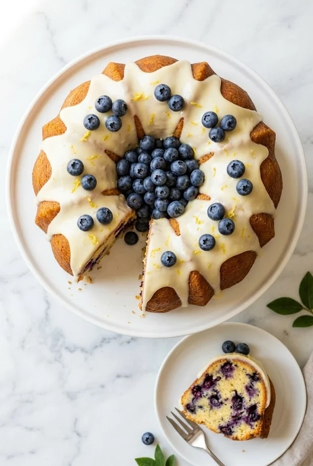 Lemon Blueberry Bundt Cake