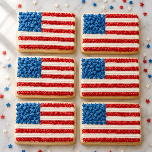 American Flag Sugar Cookies