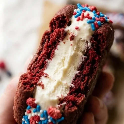 Patriotic Mini Ice Cream Sandwiches