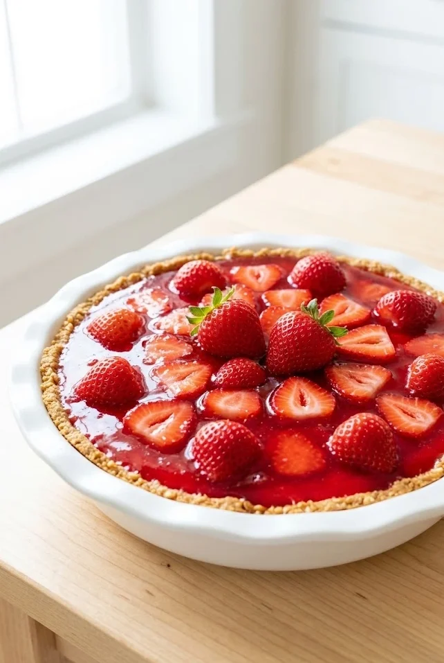 Strawberry Pretzel Pie