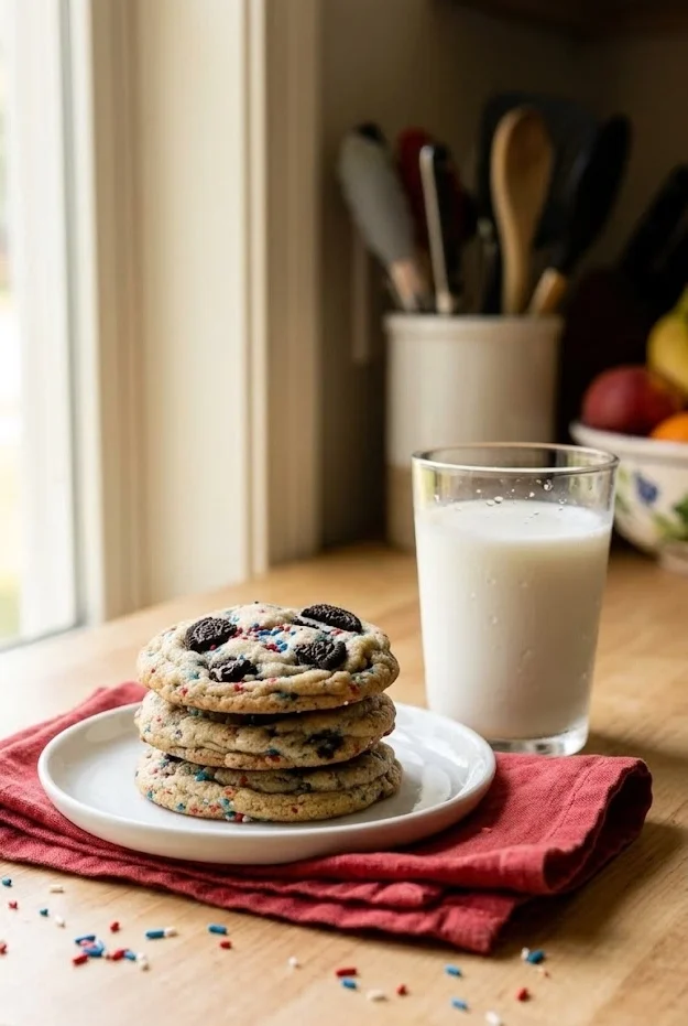 Fireworks Cookies and Cream Cookies