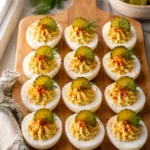 Dill Pickle Deviled Eggs
