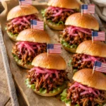 4th of July Pulled Pork Sliders
