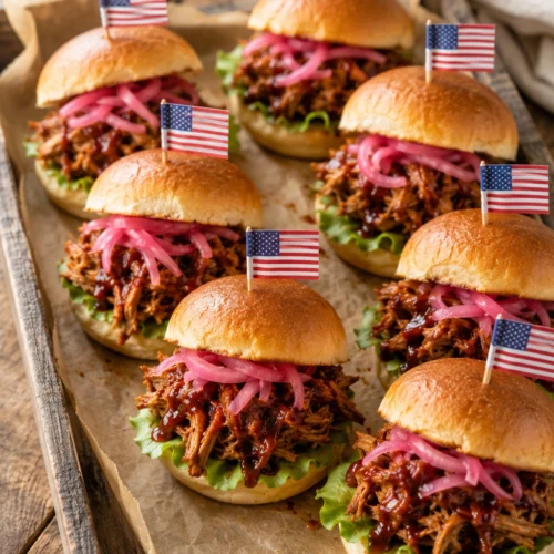 4th of July Pulled Pork Sliders