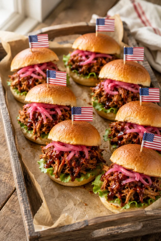 4th of July Pulled Pork Sliders