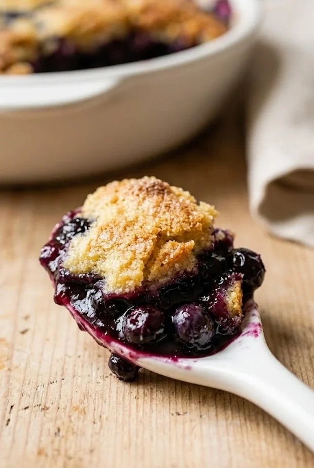 4-Ingredient Blueberry Cobbler