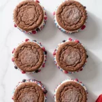 Patriotic Mini Ice Cream Sandwiches