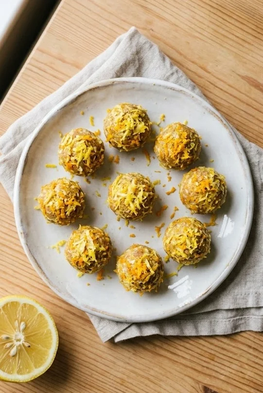 Lemon Ginger Energy Bites