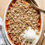Gluten-Free Peach Crisp with Oats and Almonds