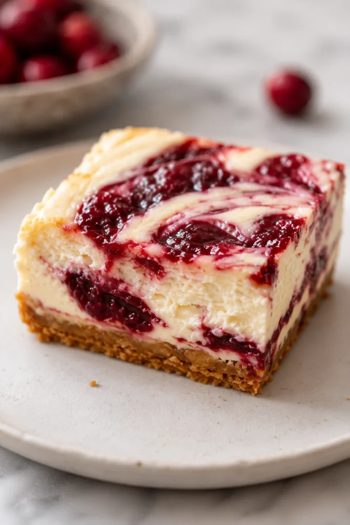 Cranberry Cheesecake Bars
