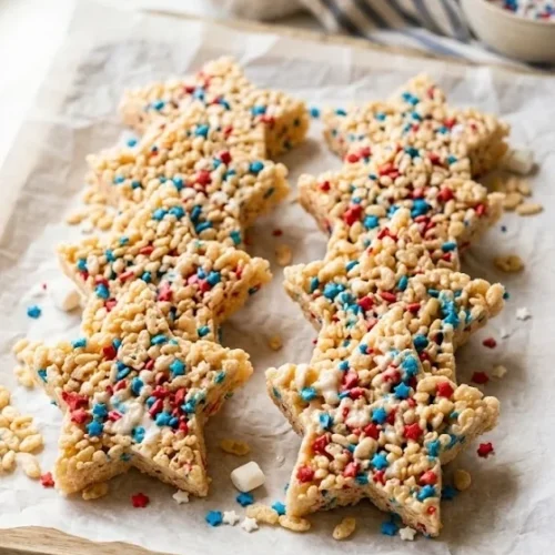Red White Blue Rice Krispie Treat Stars
