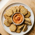 Homemade Almond Flour Chia Seed Crackers
