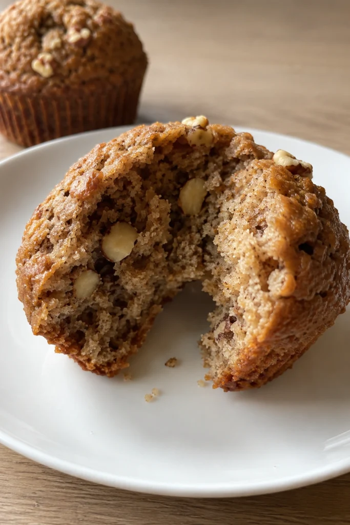Spelt Flour Banana Nut Muffins