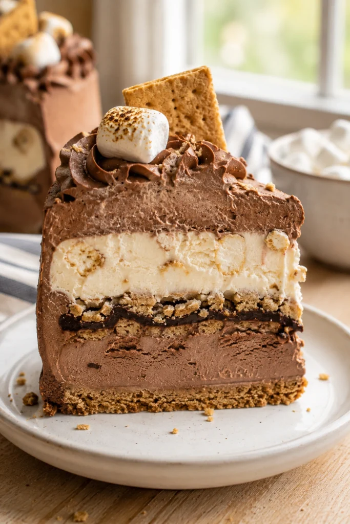 S'more Ice Cream Cake