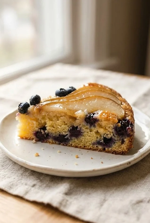 Pear and Blueberry Cake