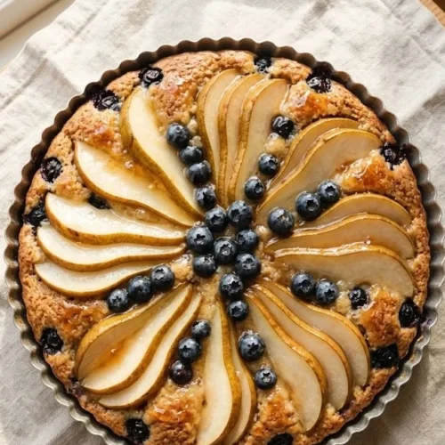 Pear and Blueberry Cake