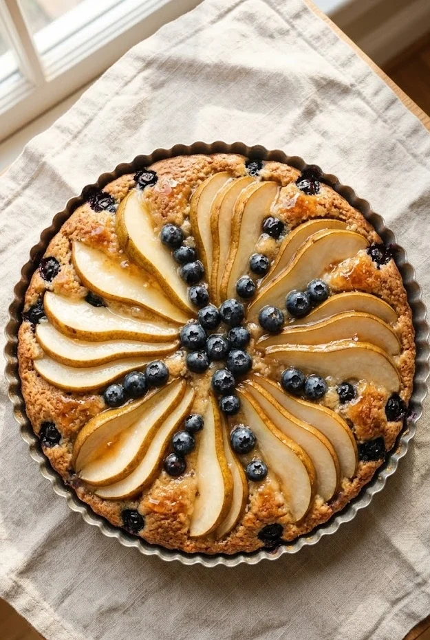 Pear and Blueberry Cake