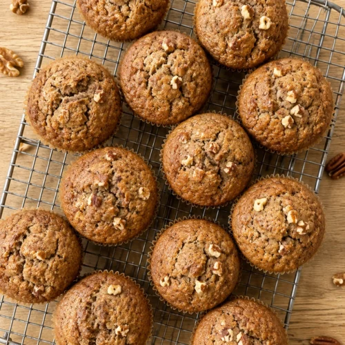 Spelt Flour Banana Nut Muffins