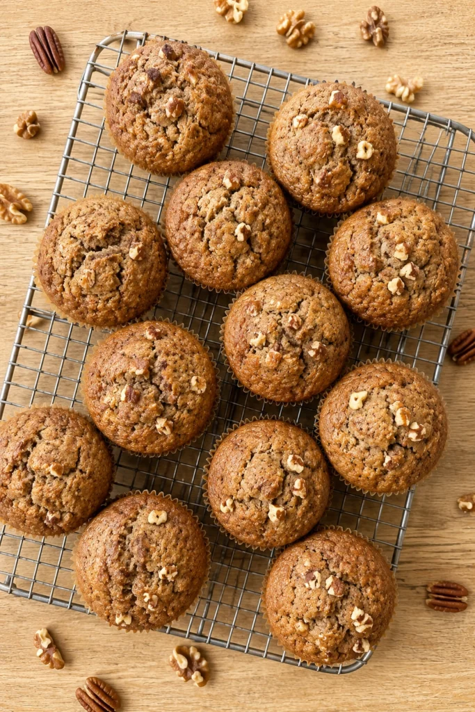 Spelt Flour Banana Nut Muffins