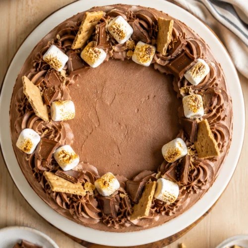 S'more Ice Cream Cake