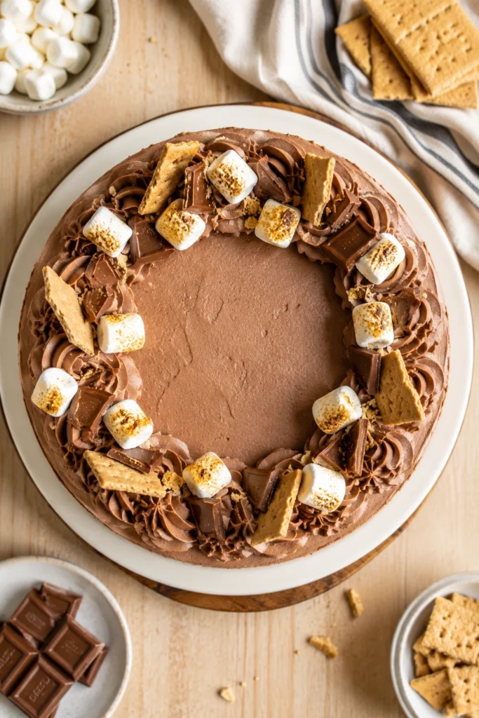 S'more Ice Cream Cake