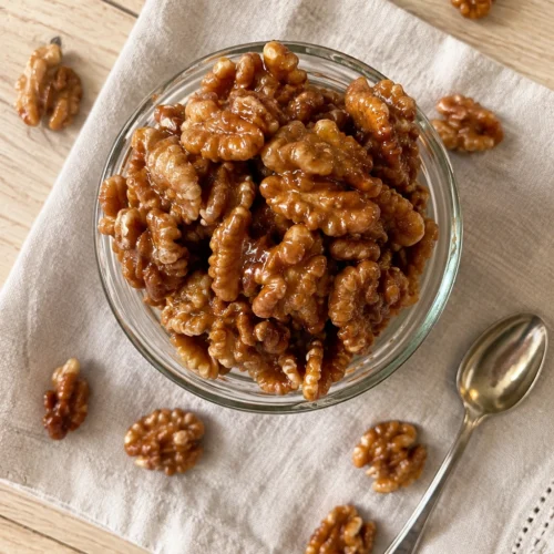 Easy Caramelized Walnuts with Maple Syrup