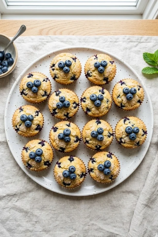 Vegan Lemon Blueberry Muffins