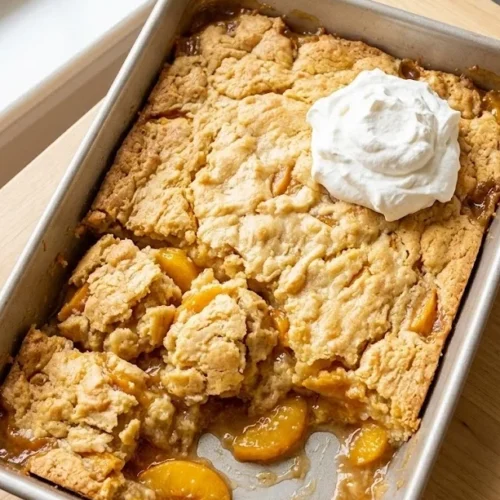 Peach Cobbler Dump Cake