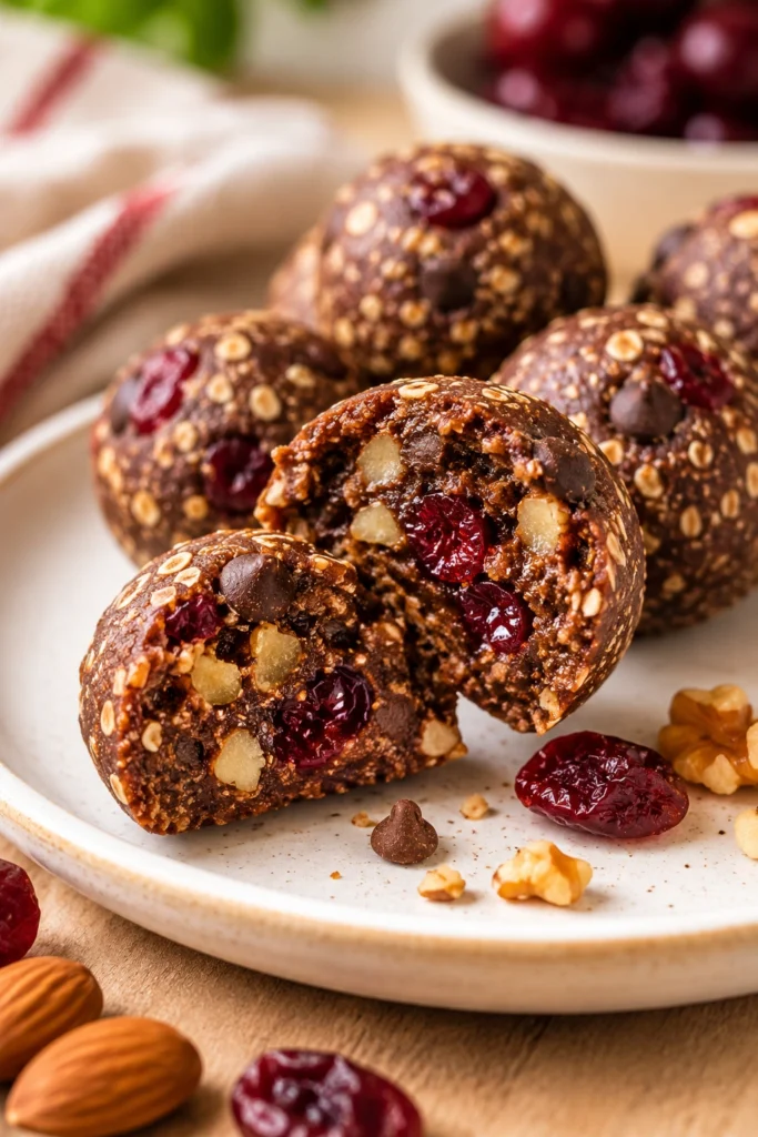Chocolate Cherry Energy Bites