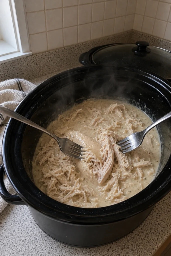 Garlic Parmesan Chicken Pasta process
