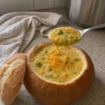 Broccoli Cheddar Soup hero shot