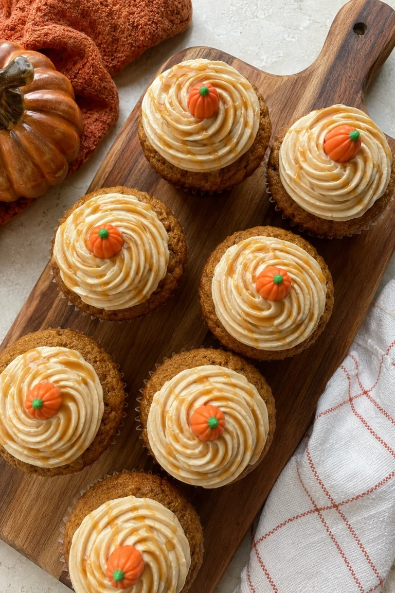 Salted Caramel Pumpkin Muffins