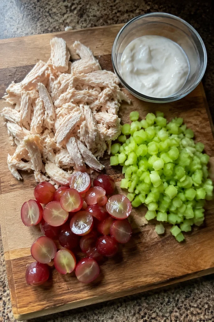 Healthy Chicken Salad Lettuce Wraps Ingredients