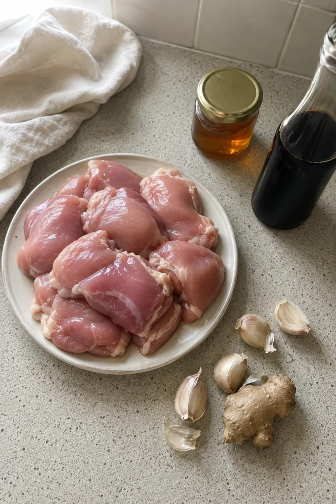 Crockpot Honey Garlic Chicken ingredients