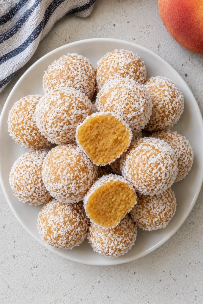 No-Bake Peach Bliss Balls