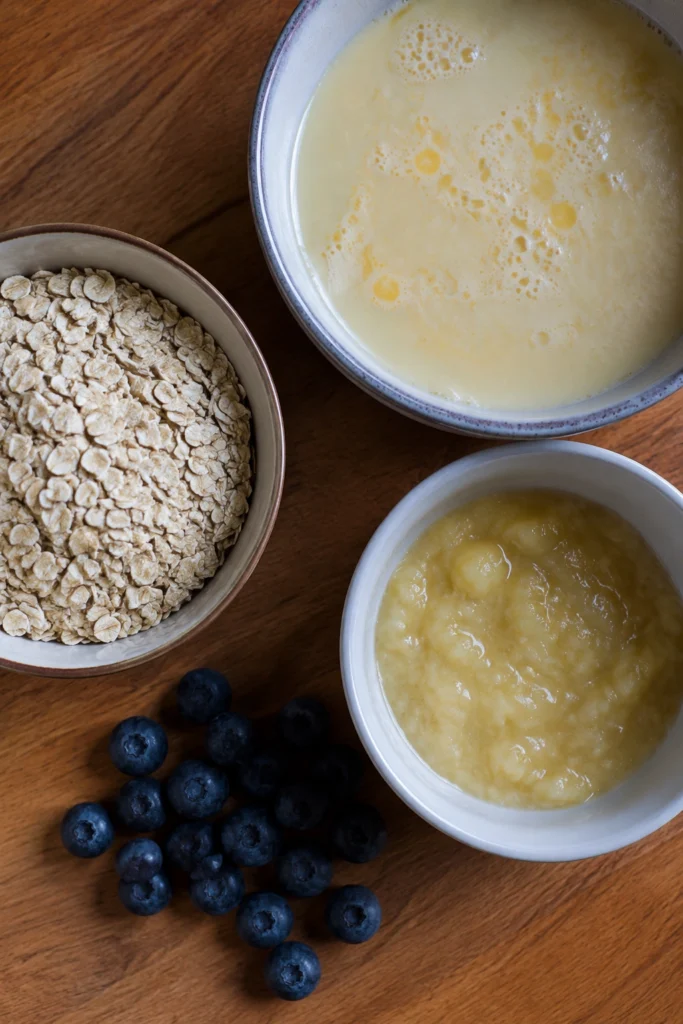 Baked Oatmeal Cups Ingredients