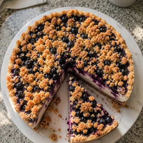 Blueberry Crumble Cheesecake