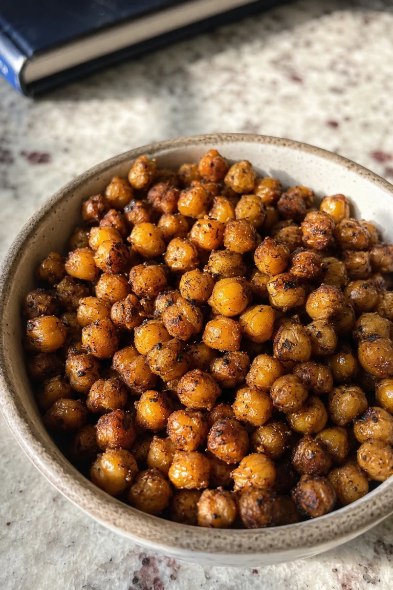 Crispy Roasted Chickpea Snacks Hero Shot