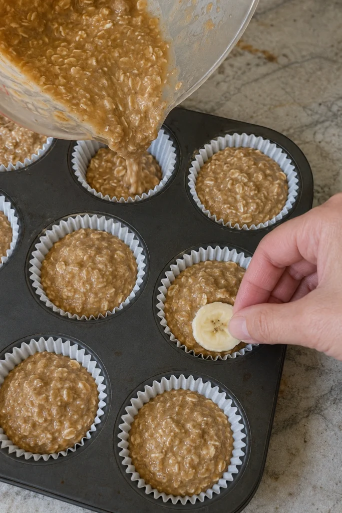 Baked Oatmeal Cups Process