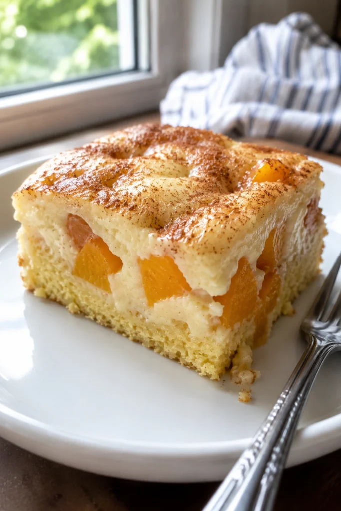 Peaches and Cream Cake
