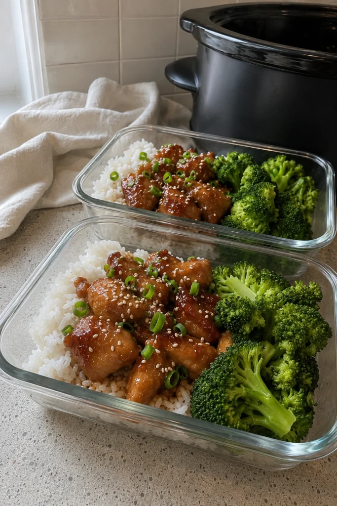 Crockpot Honey Garlic Chicken final shot