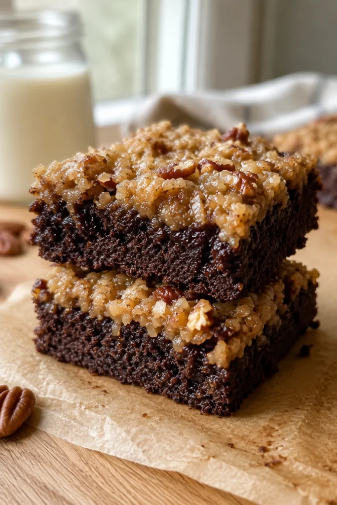 Healthy Chocolate German Brownies