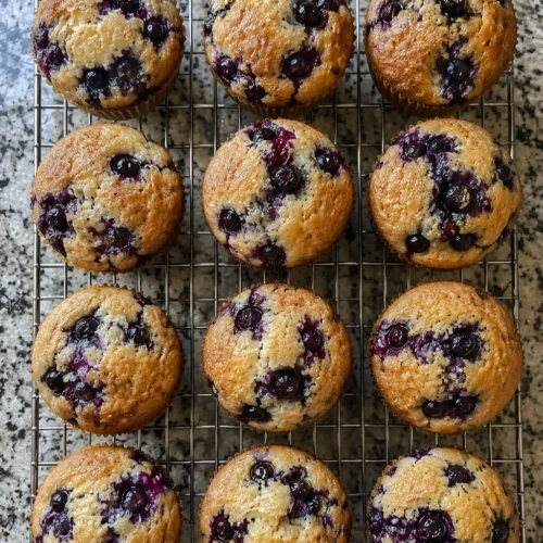 Healthy Blueberry Banana Muffins
