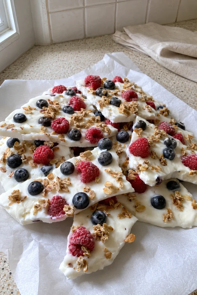 Greek Yogurt Berry Bark Final shot