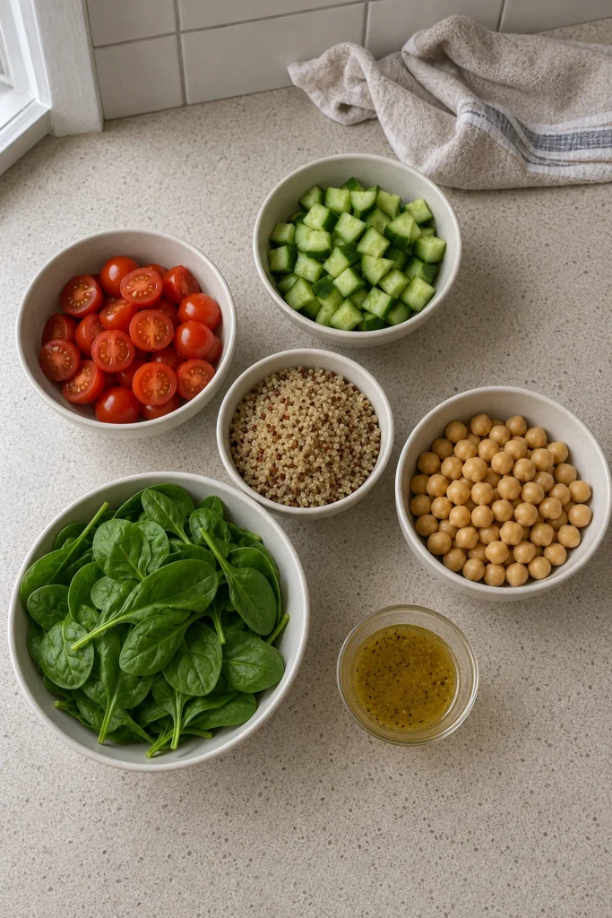 Easy Mason Jar Salads Ingredients