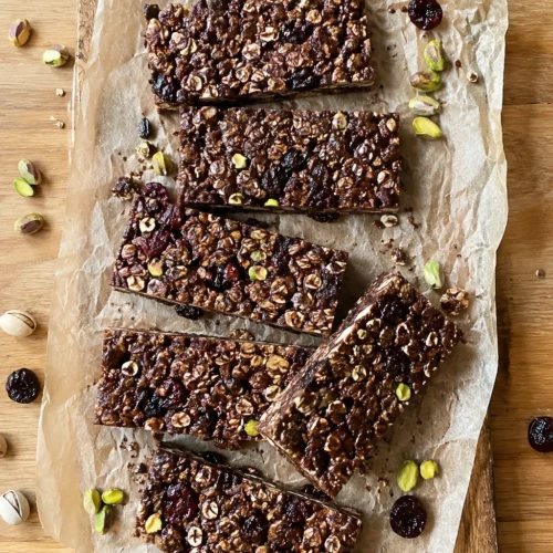 Healthy Chocolate Granola Bars