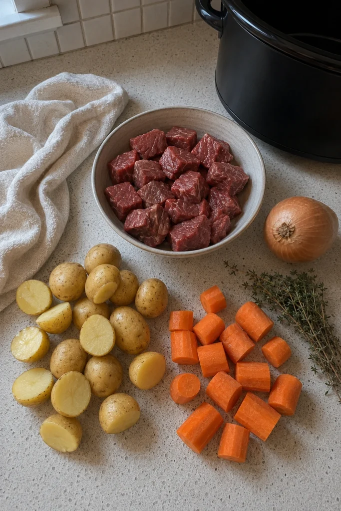 Crockpot Beef Stew ingedients