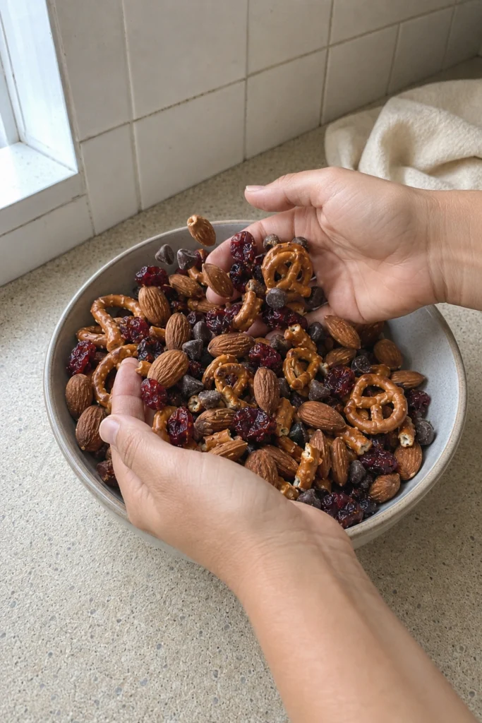 Healthy Trail Mix process